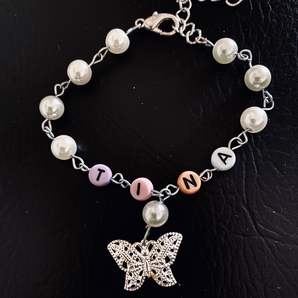 Tina Kids Name Bracelet 6”-7” NEW